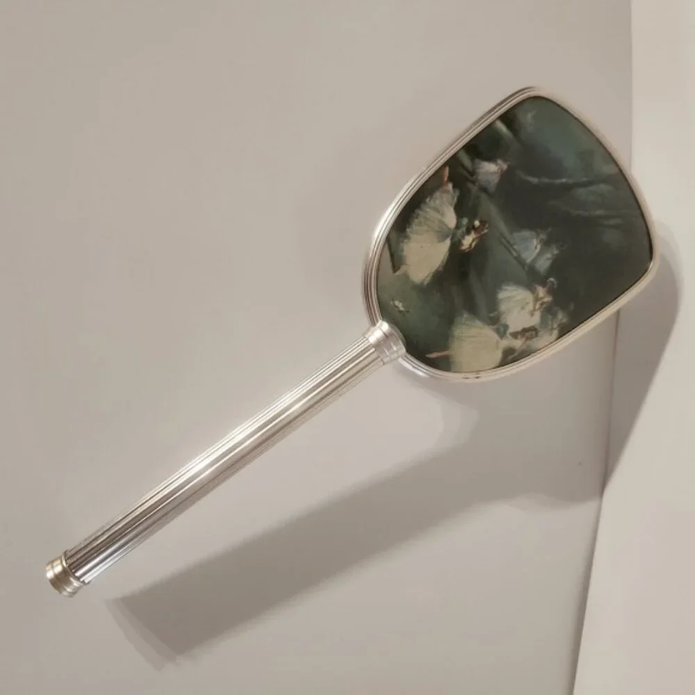 Vintage‎ Silver Vanity Brush Ballerina Scene Elegant